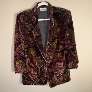 Katie Brooke Women’s Blazer Red Floral